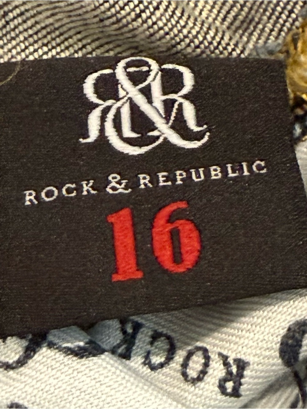 Rock & Republic Blue Straight Leg Jeans - Picture 3 of 7
